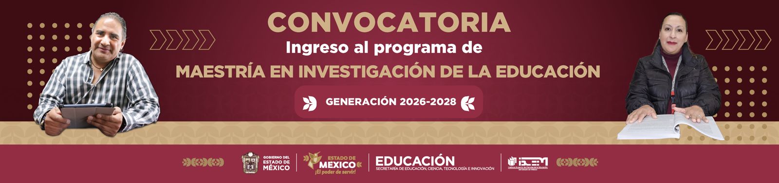 Convocatoria Maestria Educación ISCEEM